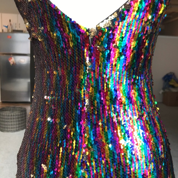 NWT Dress the Population Tabitha Sequin Dress - Picture 7 of 8